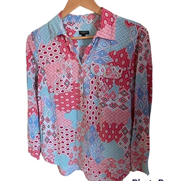 Beautiful Boho Talbots Petite Blouse, Size Small Petite - Picture 1 of 4